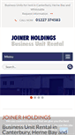 Mobile Screenshot of joinerholdings.co.uk