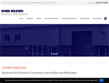 Tablet Screenshot of joinerholdings.co.uk